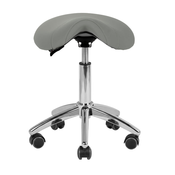 Sadelstol AM-302 Grå - Justerbar Taburett - bild 2