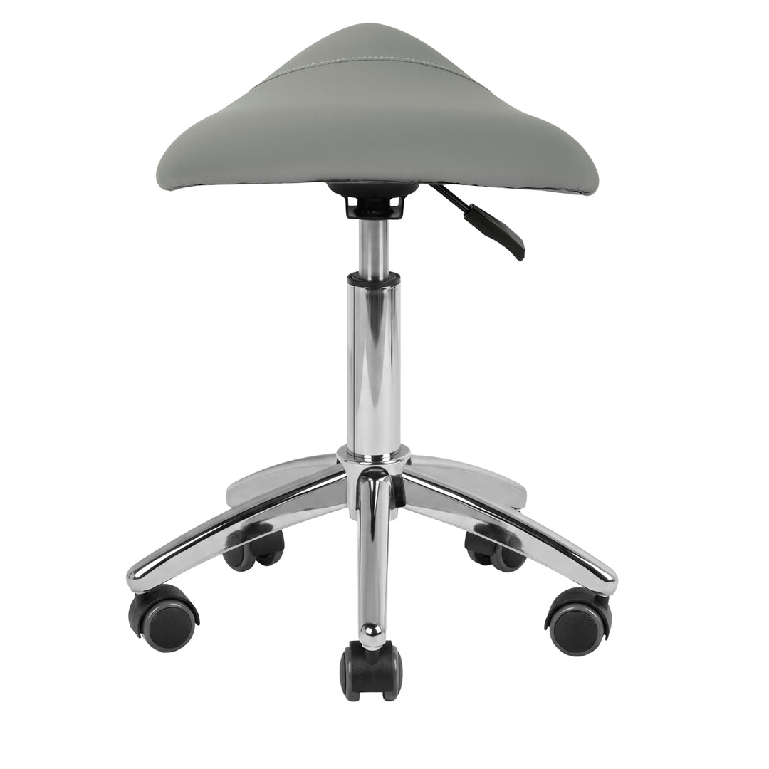 Sadelstol AM-302 Grå - Justerbar Taburett - bild 4