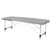 Massagebänk Hopfällbar Aluminium Balance 3 Zoner Grå
