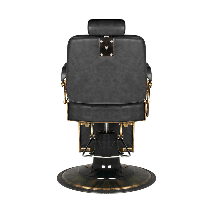 Barberarstol Gabbiano Boss HD Vintage Läder - Svart - bild 4