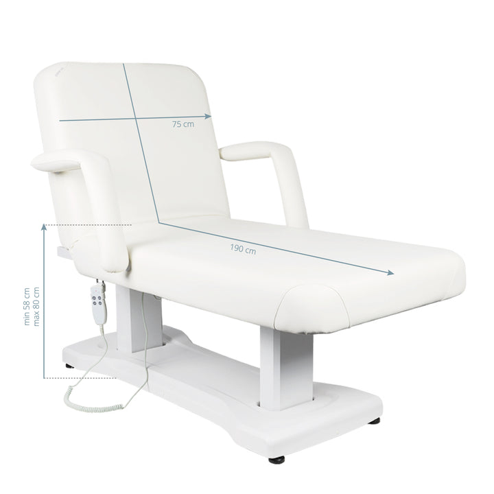 Massagebänk elektrisk Azzurro 819A Vit - bild 6