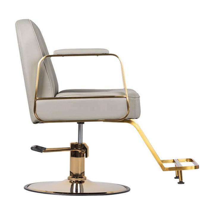 Frisörstol Gabbiano Acri Guld/Beige - bild 3