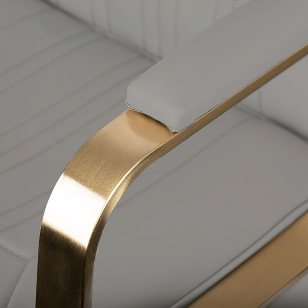 Frisörstol Gabbiano Acri Guld/Beige - bild 6
