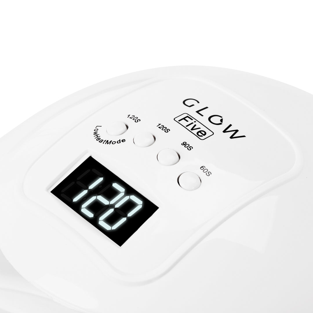 UV/LED-lampa för naglar Glow 5 48W USB - Vit - bild 6
