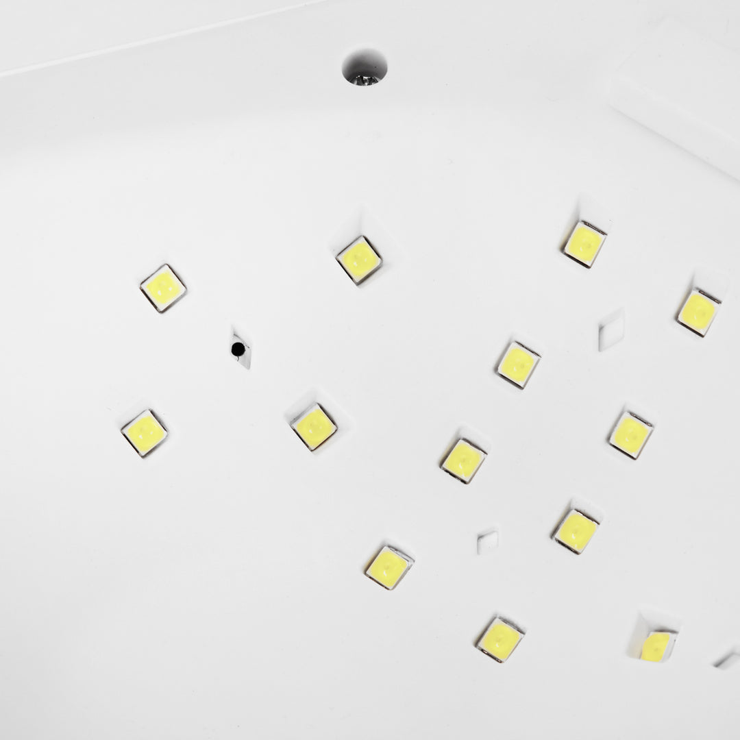 UV/LED-lampa för naglar Glow 5 48W USB - Vit - bild 8