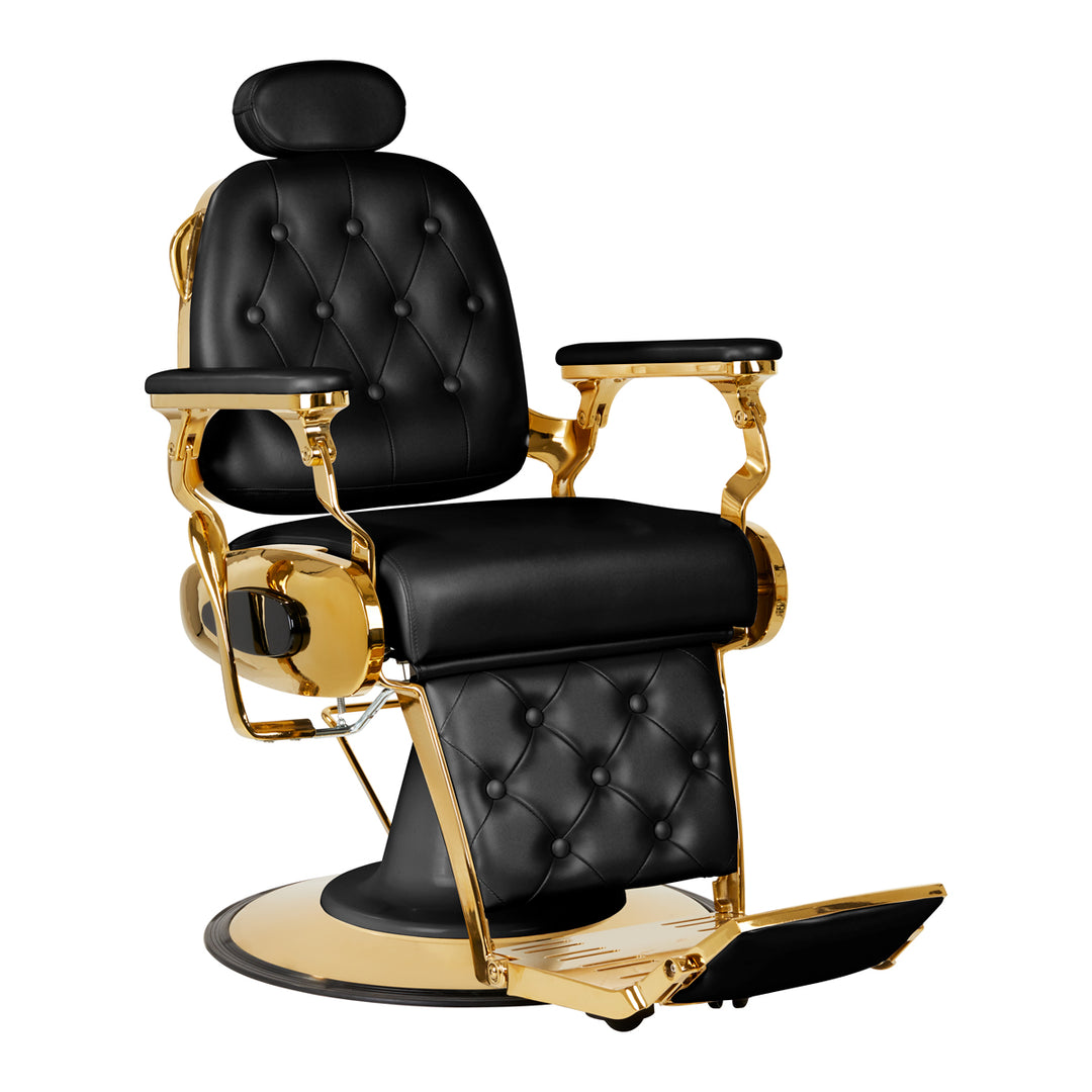 Barberarstol Gabbiano Francesco - Svart &amp; Guld