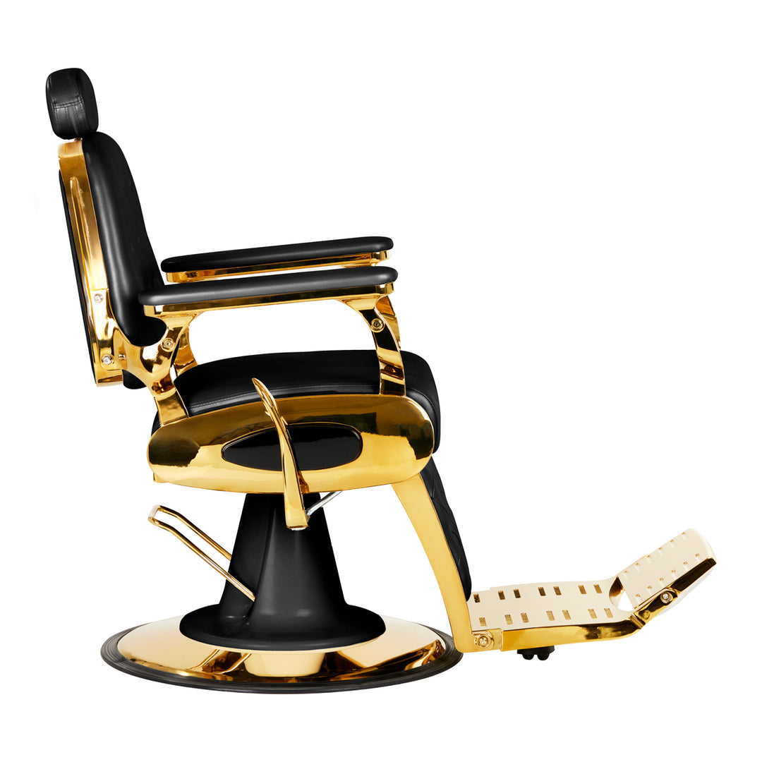Barberarstol Gabbiano Francesco - Svart &amp; Guld - bild 4