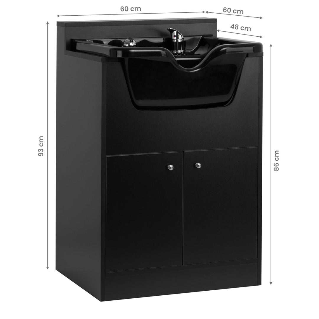 Schamponering pelare Gabbiano BB06 Svart - bild 6