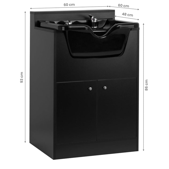 Schamponering pelare Gabbiano BB06 Svart - bild 6