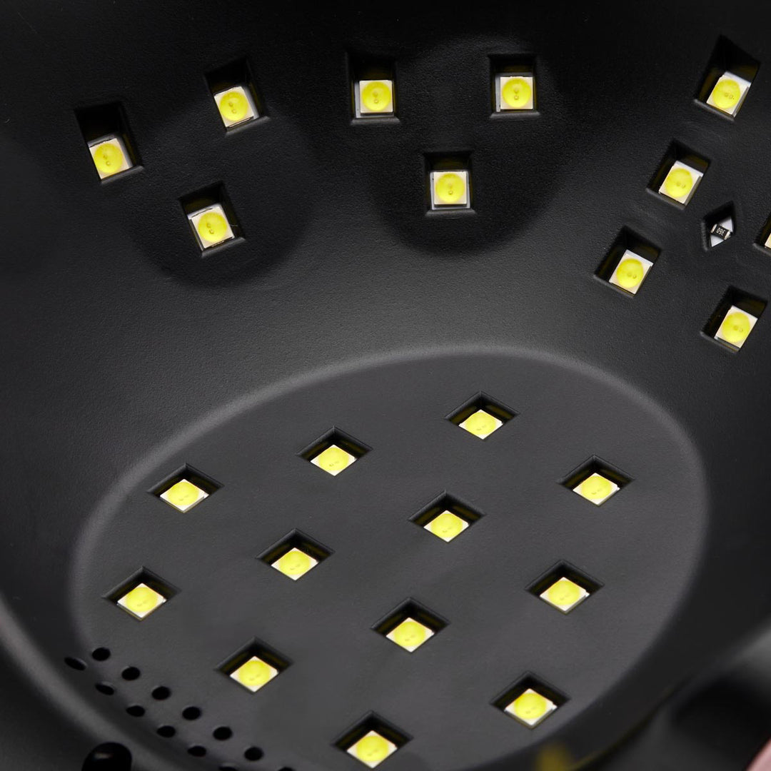 Glow V7 UV/LED Lampa för Naglar 168W - Vit - bild 8