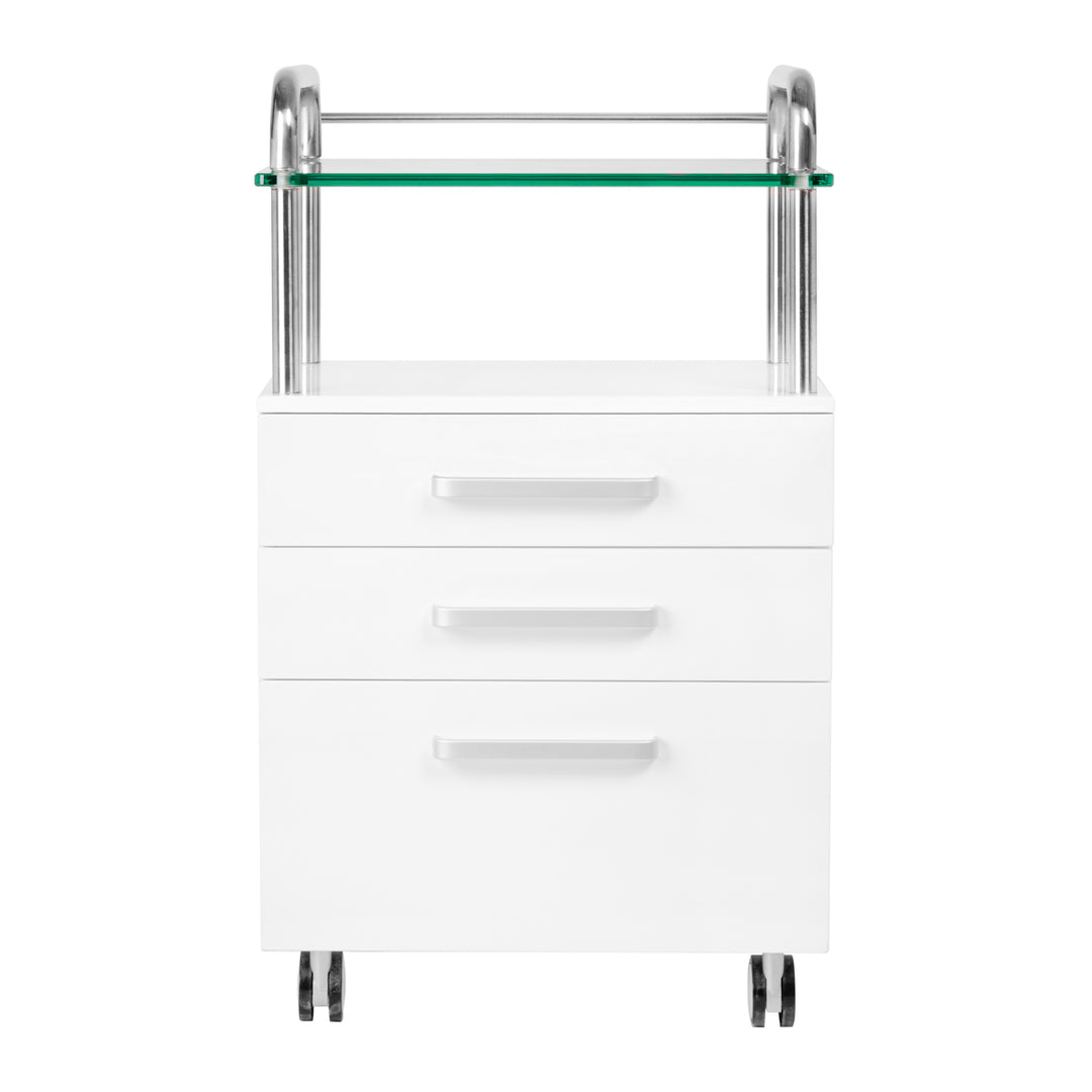 Behandlingsvagn 6053 rullvagn på hjul - Vit - bild 2