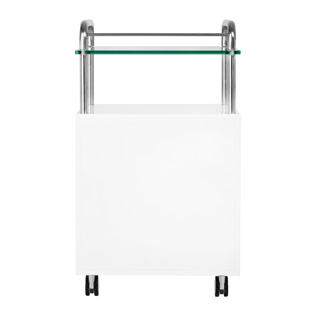 Behandlingsvagn 6053 rullvagn på hjul - Vit - bild 4