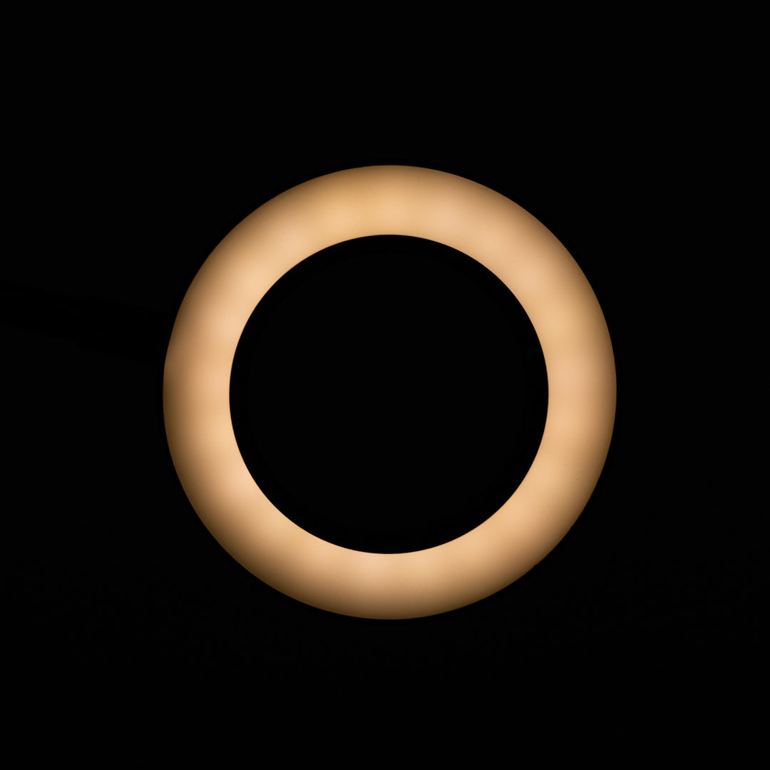 Förstoringslampa LED 5D med bordsfäste svanhals USB Svart - bild 5