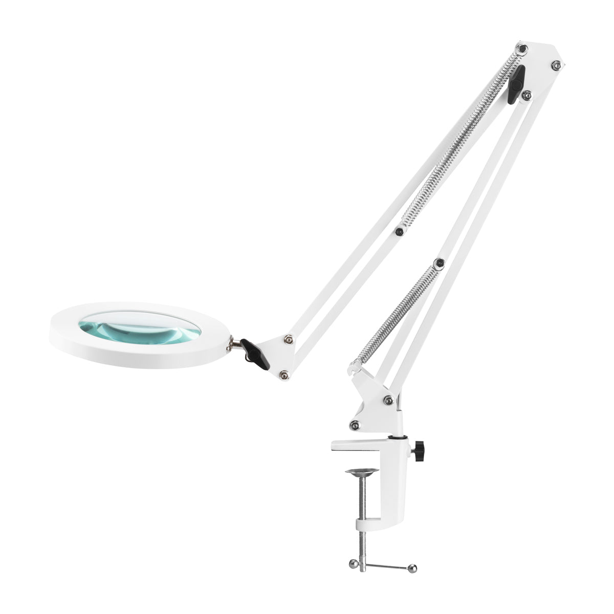 Förstoringslampa LED 8D med bordsfäste Glow 308 Vit USB