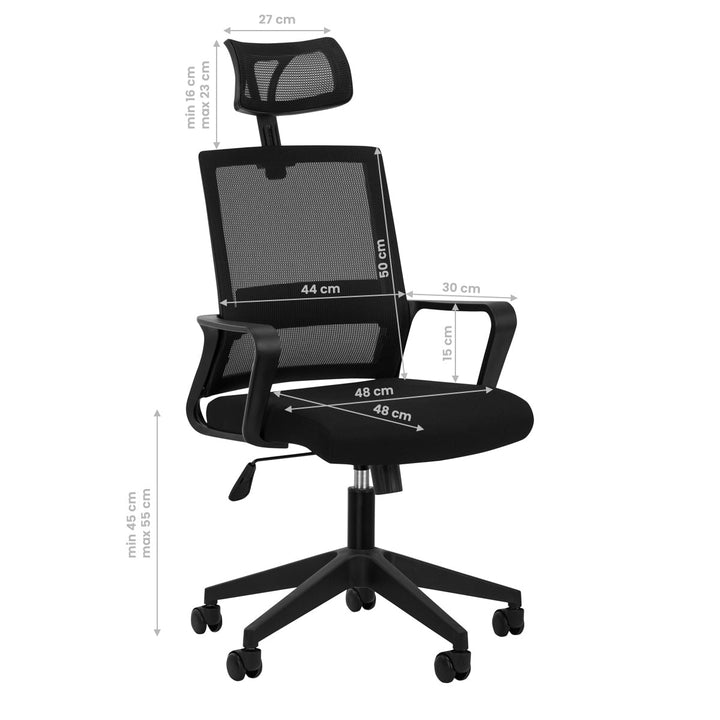 Activeshop Ergonomisk kontorsstol QS-05 - Svart - bild 8