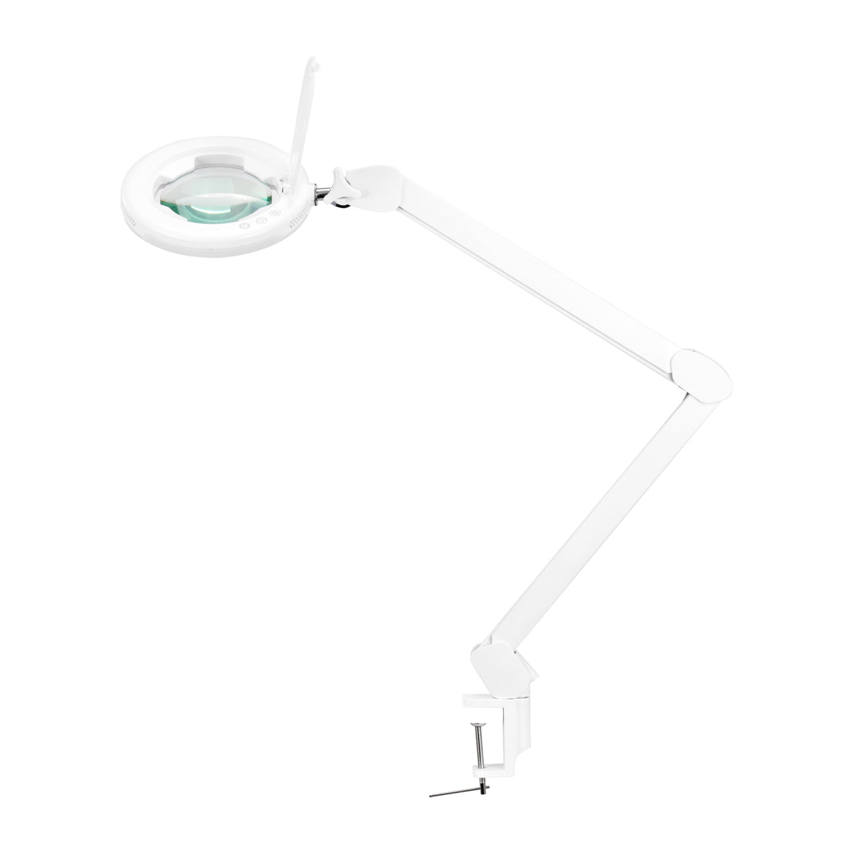 Förstoringslampa LED 5D med bordsfäste Glow 8021 Vit