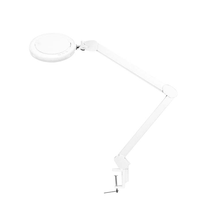 Förstoringslampa LED 5D med bordsfäste Glow 8021 Vit - bild 2