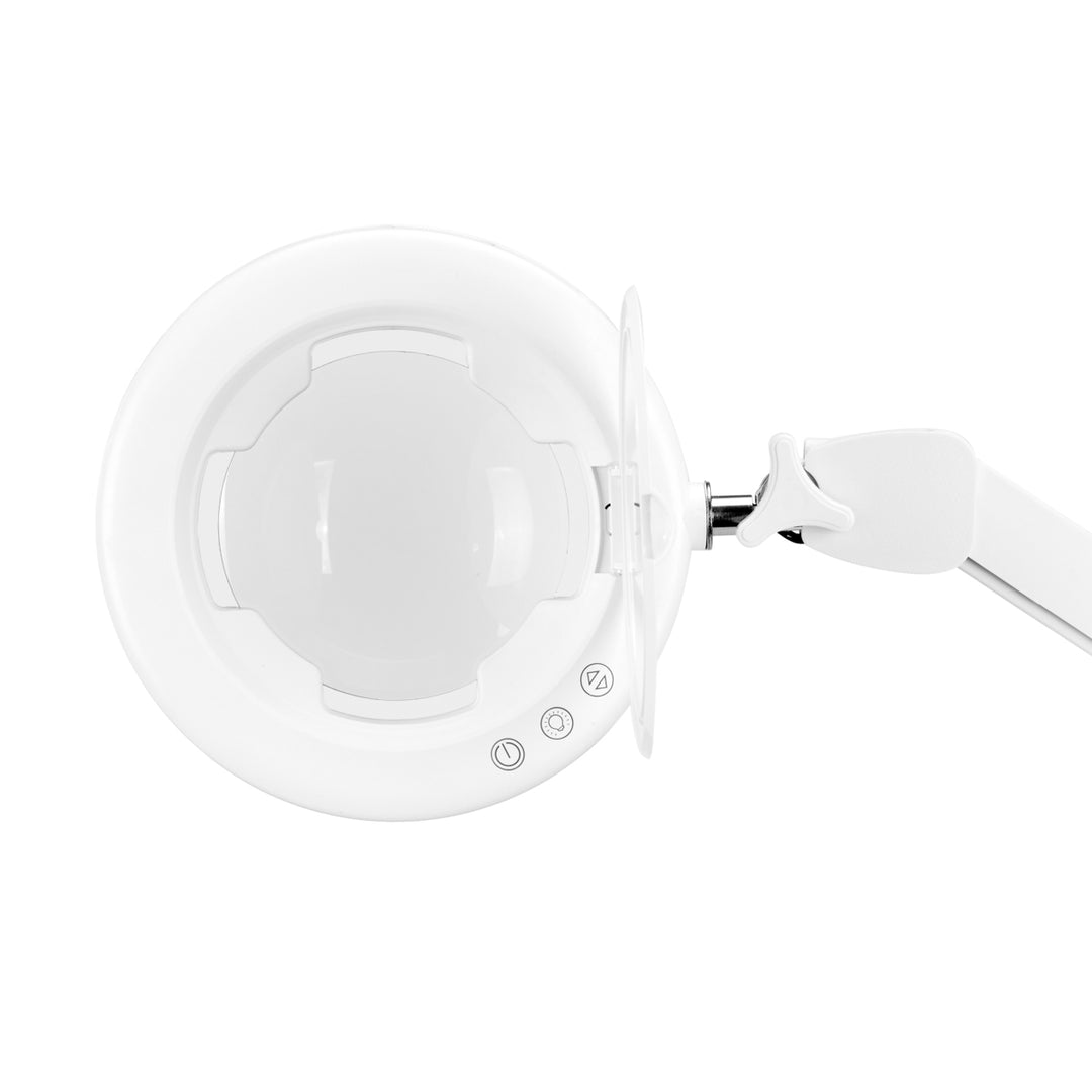 Förstoringslampa LED 5D med bordsfäste Glow 8021 Vit - bild 4