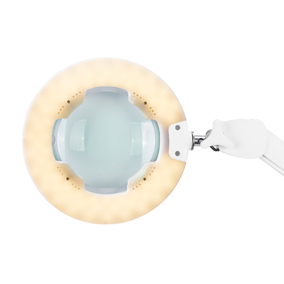 Förstoringslampa LED 5D med bordsfäste Glow 8021 Vit - bild 7