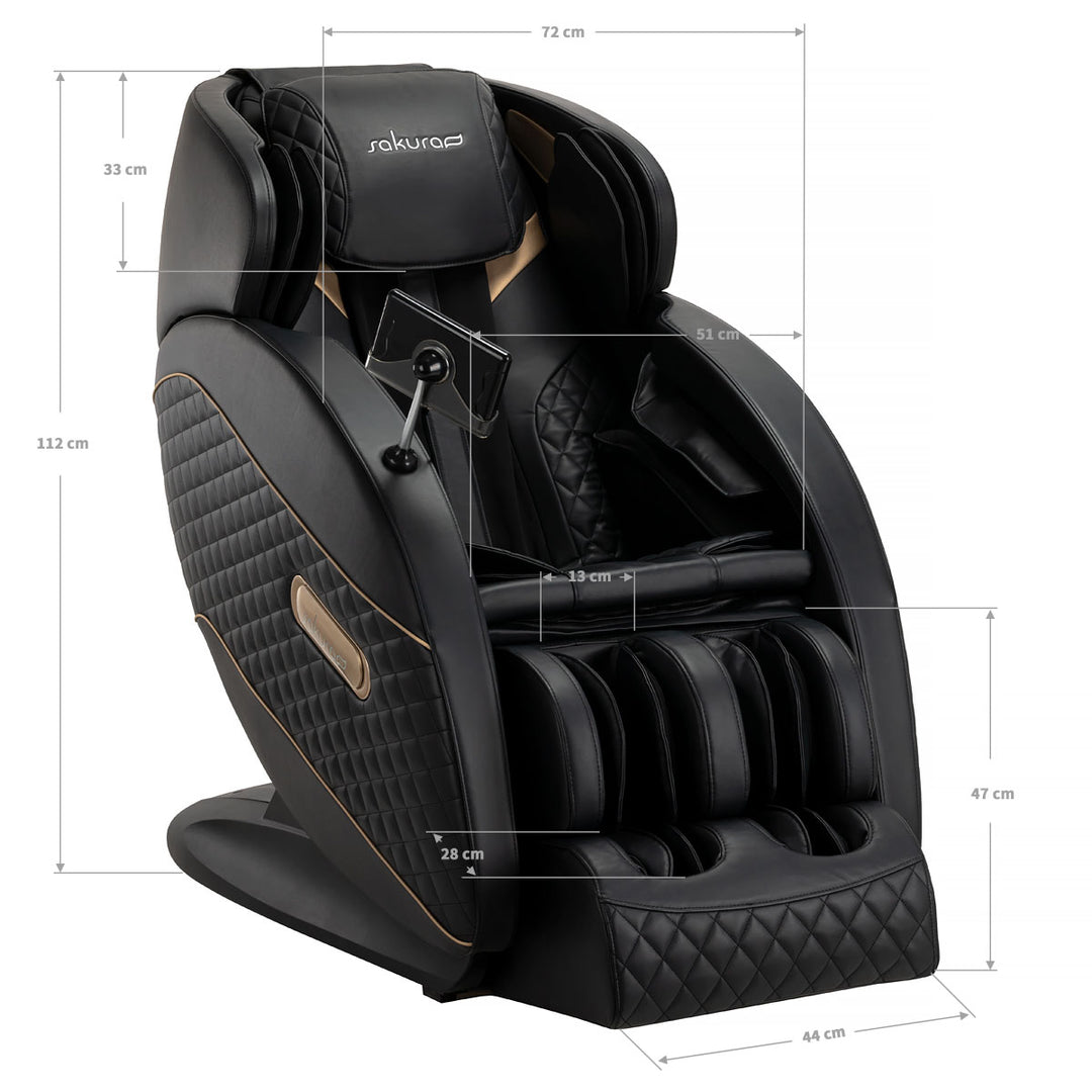 Elektrisk Massagefåtölj Sakura Standard 801 - Svart - bild 18