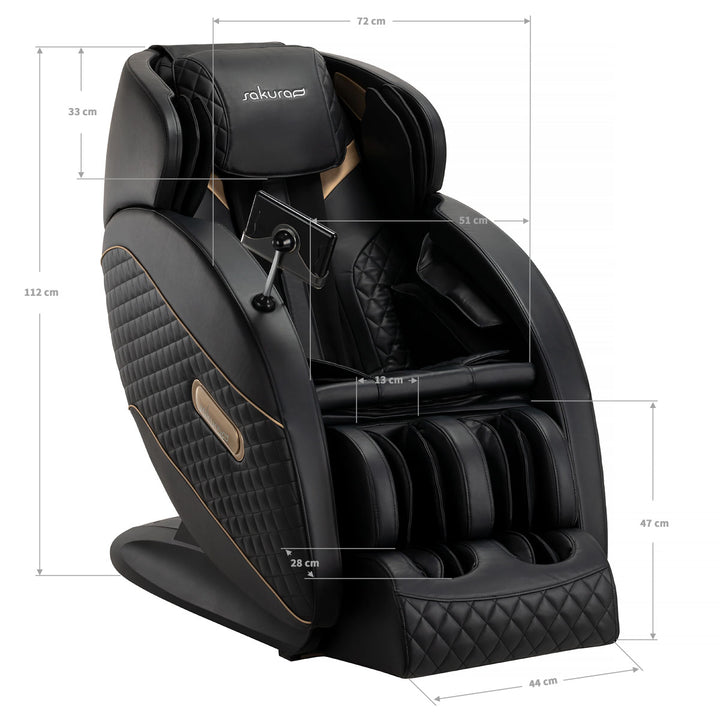 Elektrisk Massagefåtölj Sakura Standard 801 - Svart - bild 18