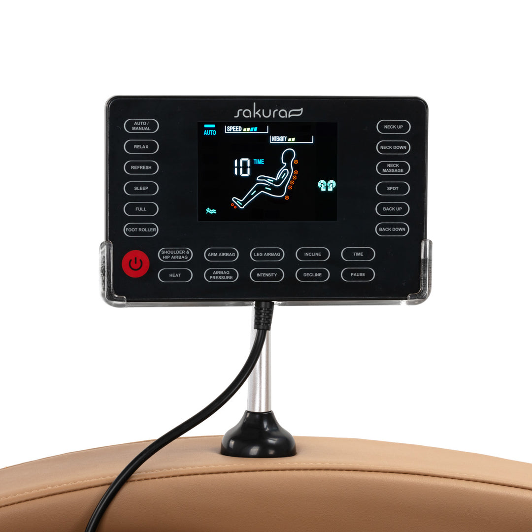 Elektrisk Massagefåtölj Sakura Standard 801 - Brun - bild 16