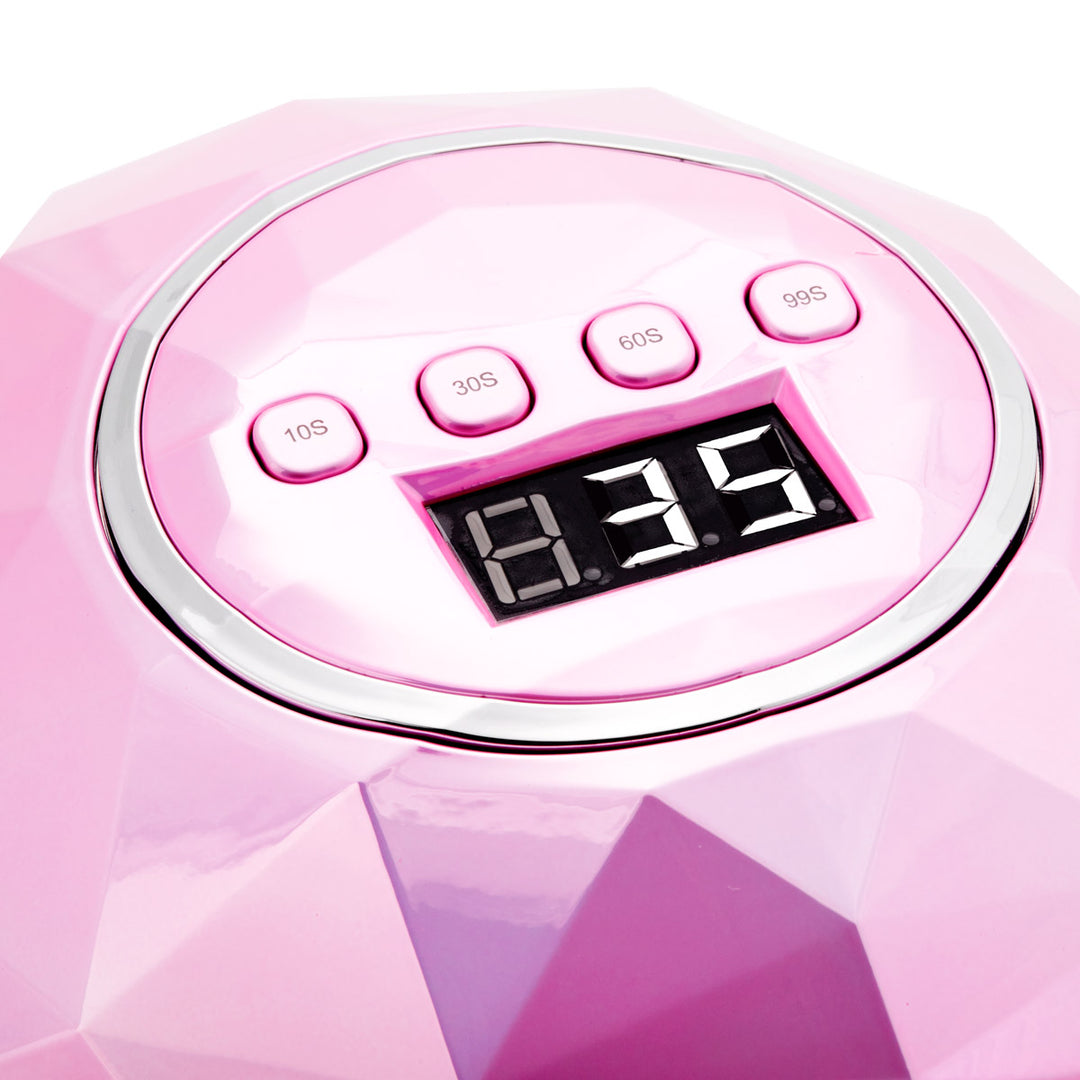 UV/LED-lampa för naglar Shiny 86W - Rosa - bild 6