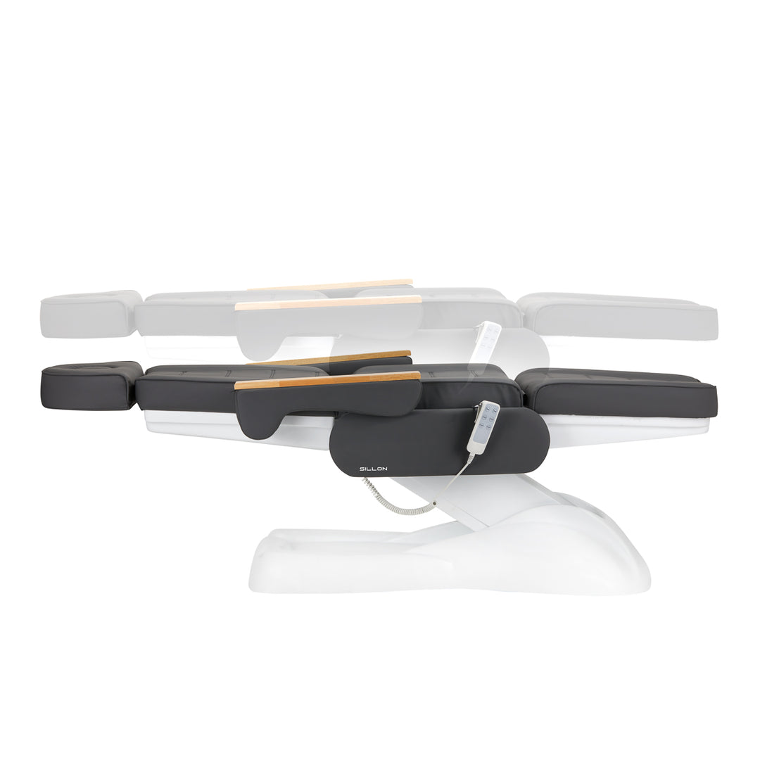 Elektrisk behandlingsstol Lux 273B 3 motorer - Grå/Vit - bild 5