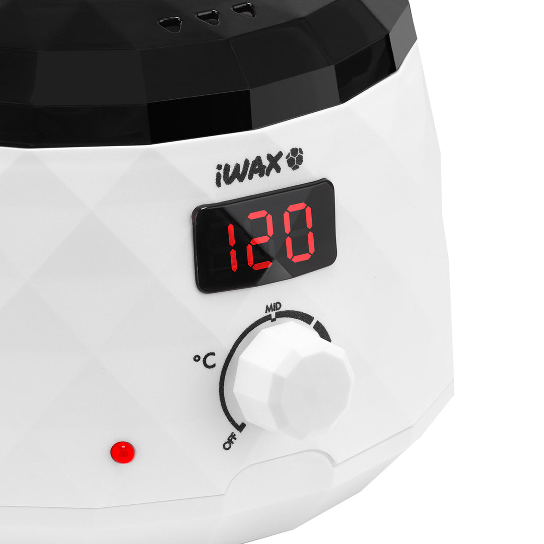 iWax Diamond Tech Vaxvärmare för pärlvax 400ml 100W - Vit - bild 5
