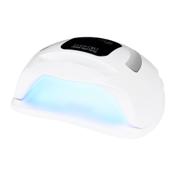UV/LED Nagellampa Glow S1 168W - Vit/Silver