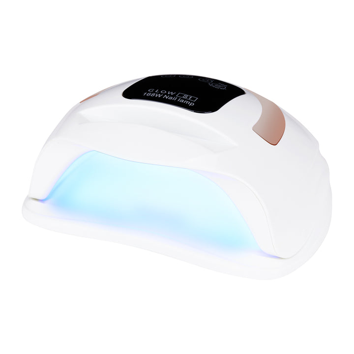 UV/LED-lampa för naglar Glow S1 168W - Vit-Guld