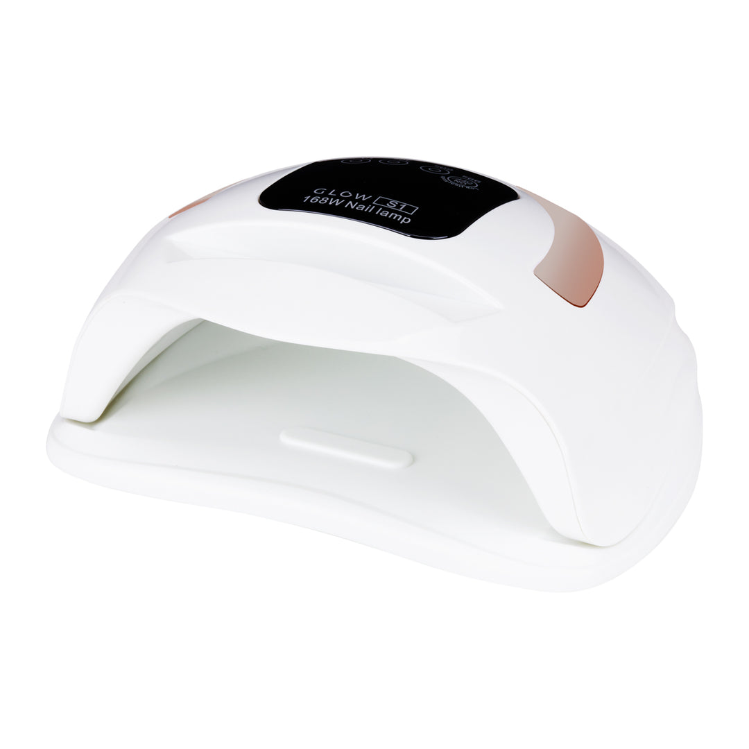 UV/LED-lampa för naglar Glow S1 168W - Vit-Guld - bild 2