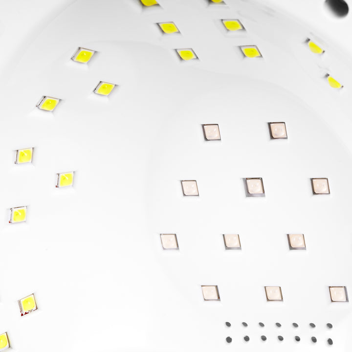 UV/LED-lampa för naglar Glow S1 168W - Vit-Guld - bild 8