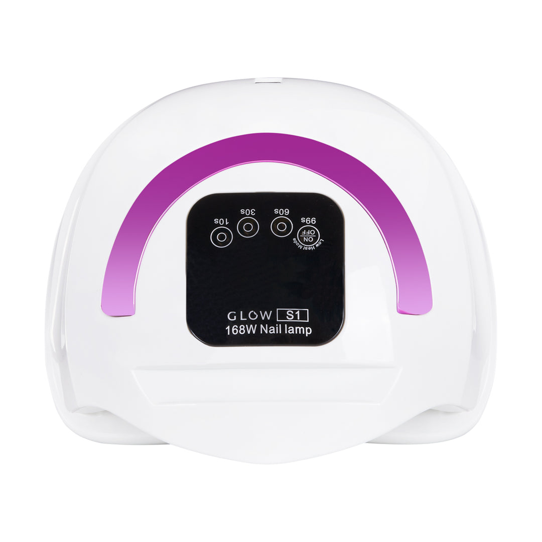 UV/LED-lampa för naglar Glow S1 168W - Vit-Rosa - bild 6