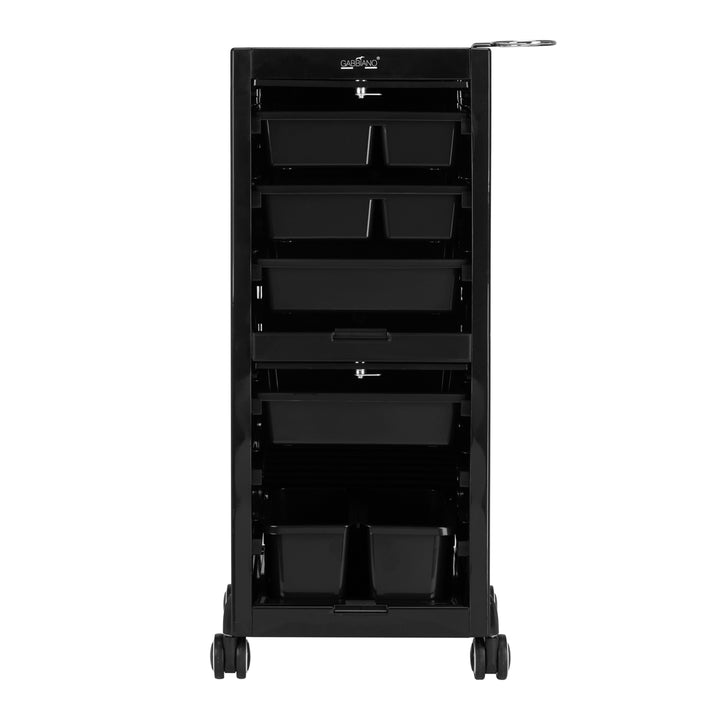 Låsbar frisörvagn Gabbiano C12 – Svart - bild 6