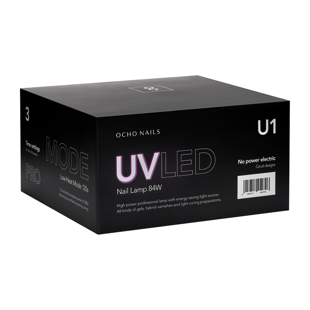 UV/LED Nagellampa Ocho Nails 8 84W - Svart - bild 9