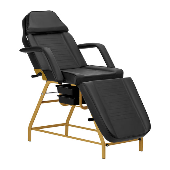 Behandlingsstol 557G med lådor - Guld/Svart