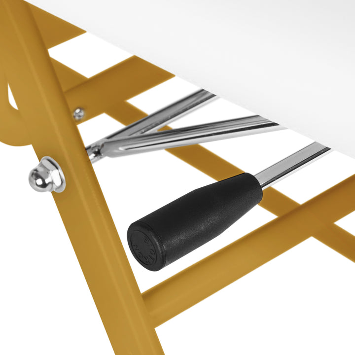 Behandlingsstol 557G med brickor, guld/vit - bild 11