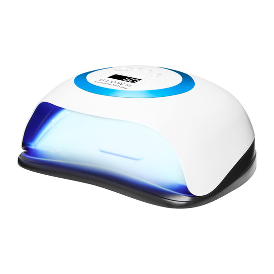 Glow V1 UV LED Nagellampa 168W - Blå