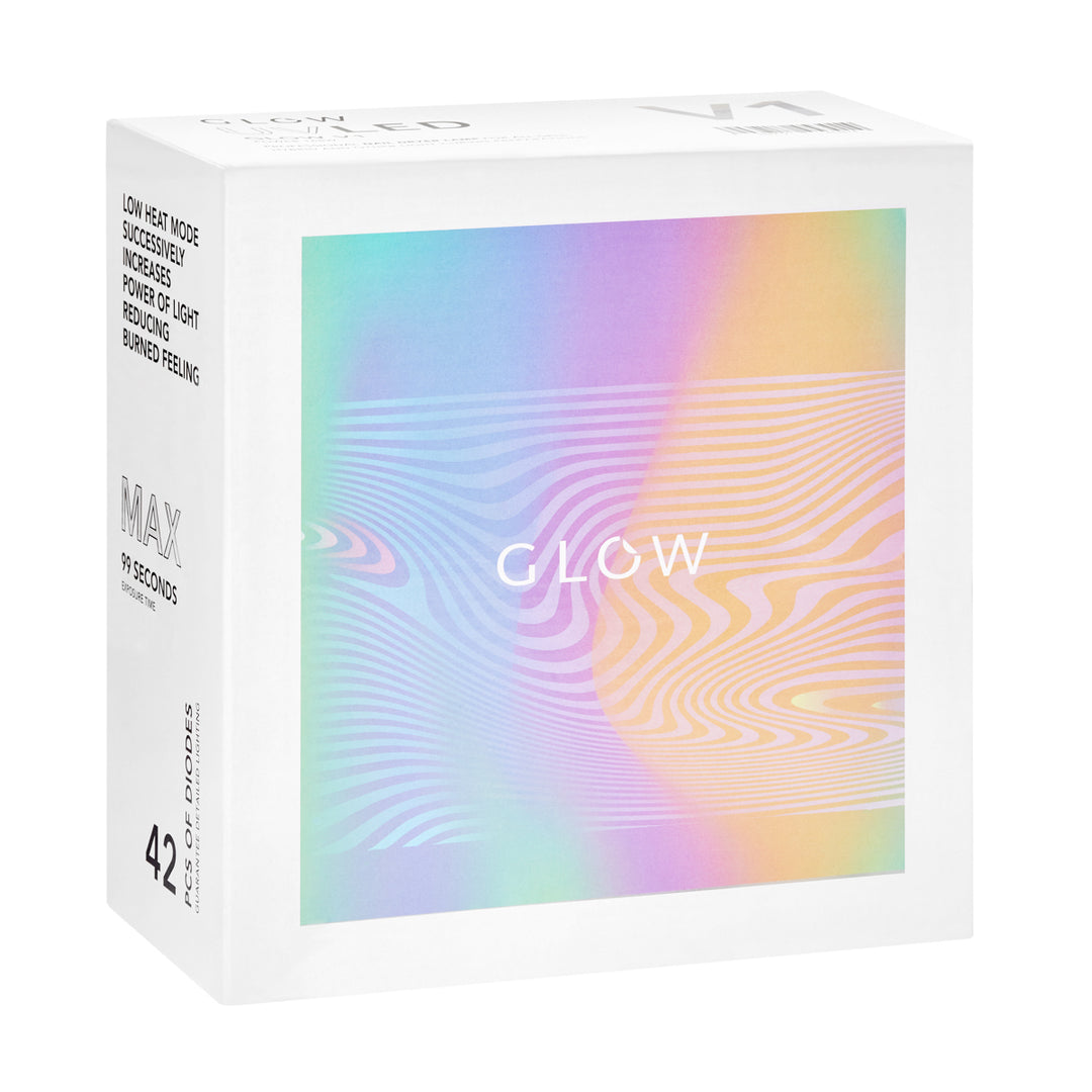 Glow V1 UV/LED Lampa för Naglar 168W - Blå - bild 10