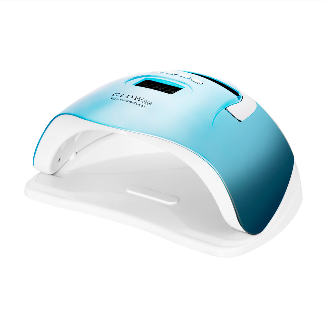 UV-lampa för naglar LED Glow F2 220W - Turkos - bild 2