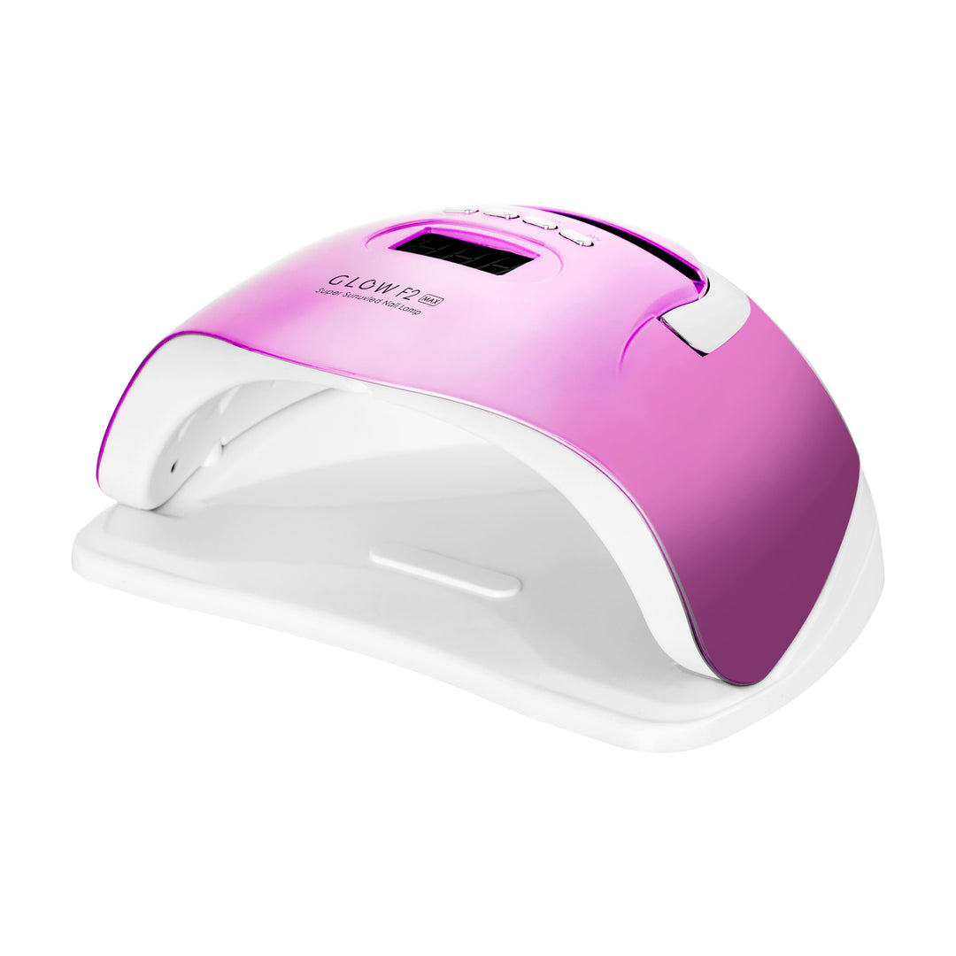 Glow F2 UV/LED Lampa för Naglar 220W - Rosa - bild 2