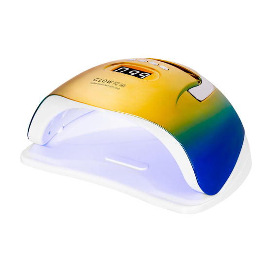 Glow F2 UV LED Nagellampa 220W - Guld/Blå
