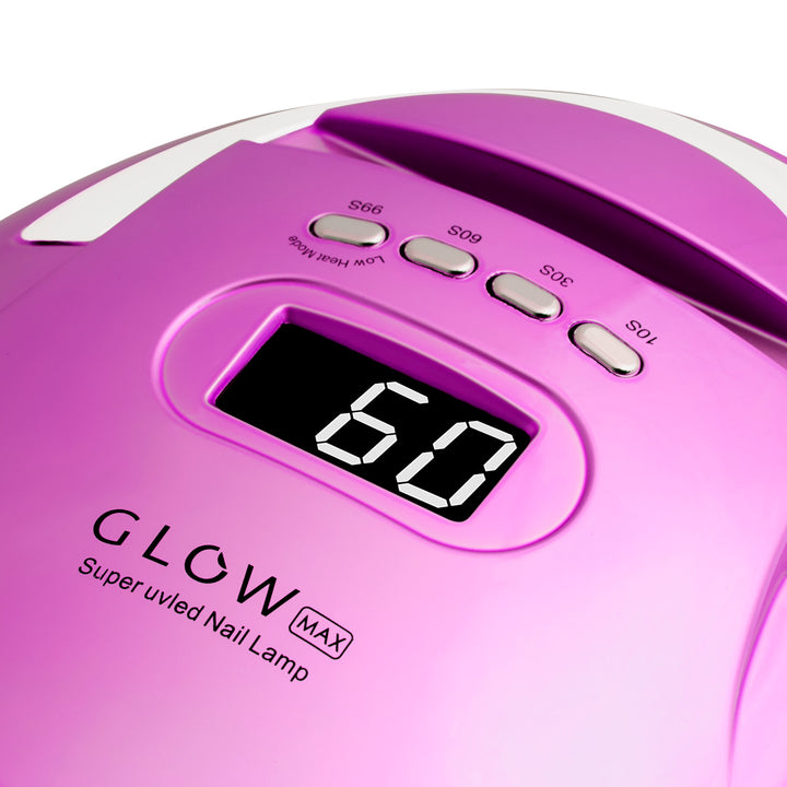 UV-lampa för naglar LED Glow F2 220W - Rosa-Blå - bild 4