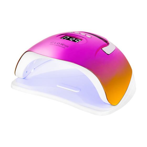 UV/LED Nagellampa Glow F2 220W - Rosa/Guld