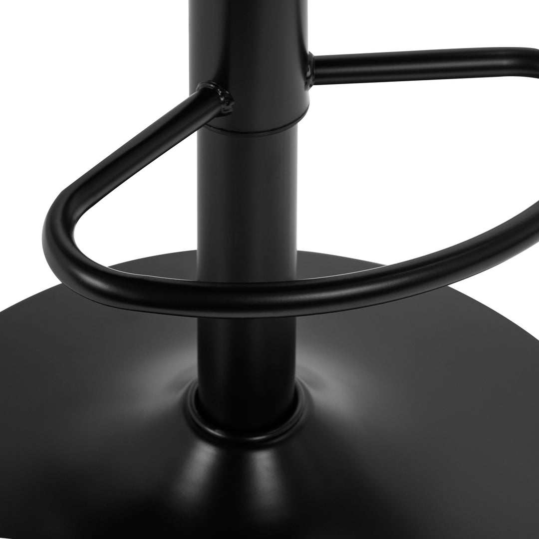 Barstol med ryggstöd 4Rico QS-B801 Sammet Svart - bild 7