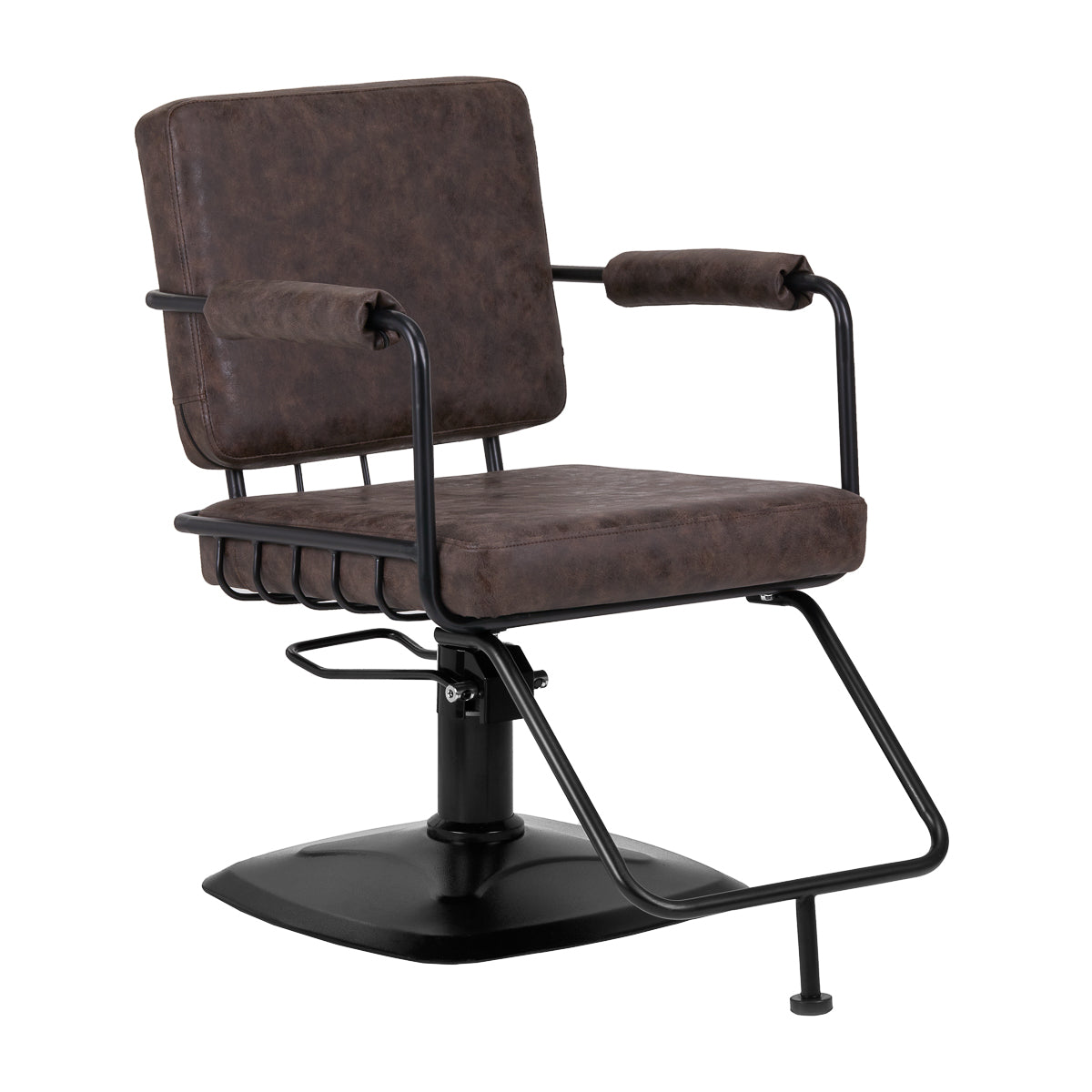 Frisörstol Gabbiano Katania Loft Vintage Läder Mörk Brons