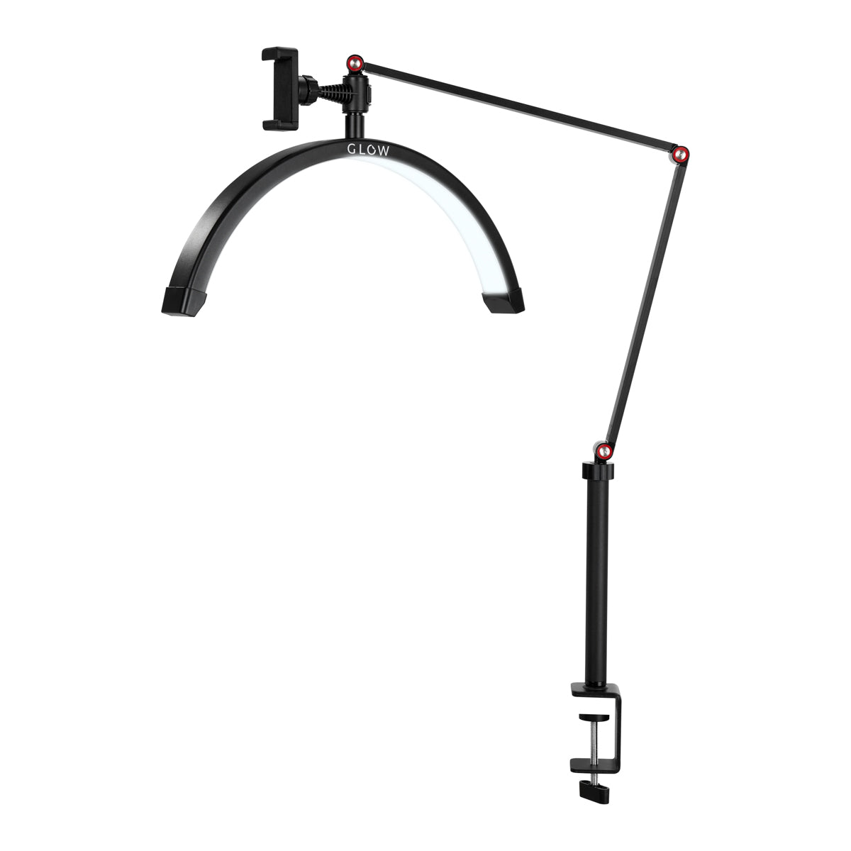 LED-lampa för naglar Glow MX3 Matt Svart med bordsfäste