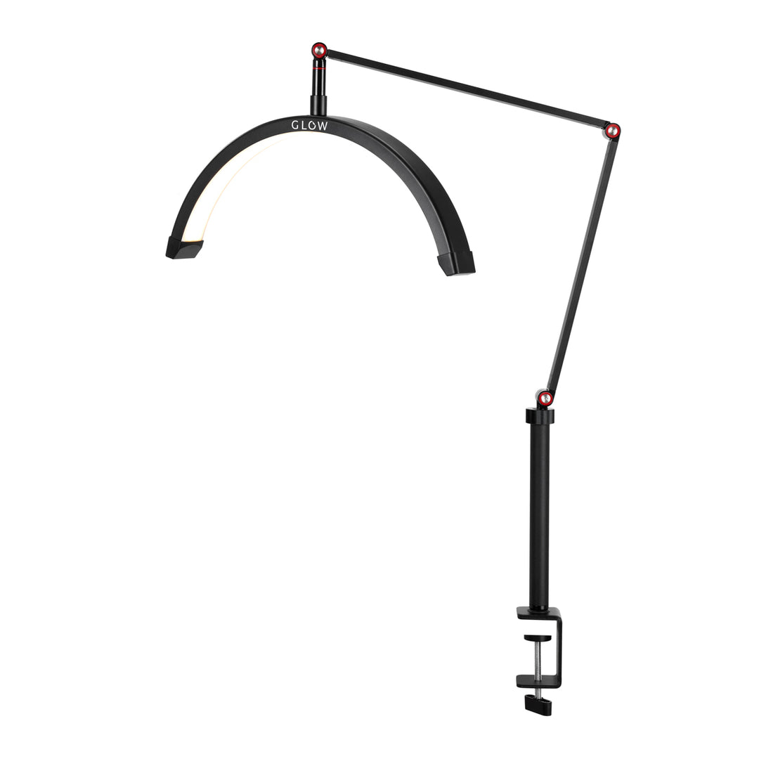 LED-lampa för naglar Glow MX3 Matt Svart med bordsfäste - bild 3