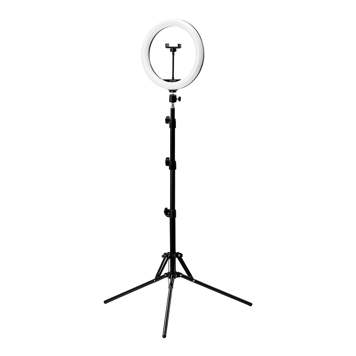 Glow Ring Light med stativ 10" 10W Svart